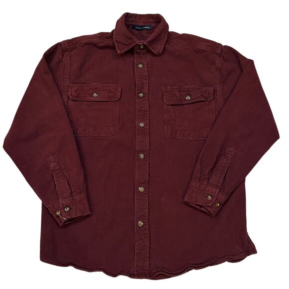 Northern Expedtion Other - Chamois Flannel Shirt Mens Size Medium Red Button Up Long Sleeve Outdoor Classic